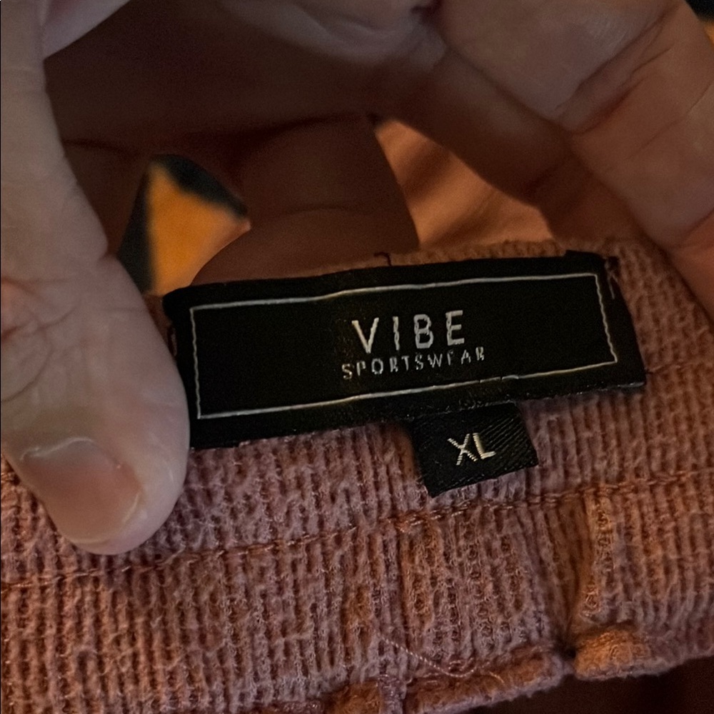 Vibe Sportswear Pink Knit Sweater XL